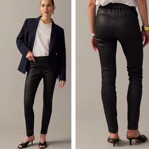 J. Crew collection leather Pants